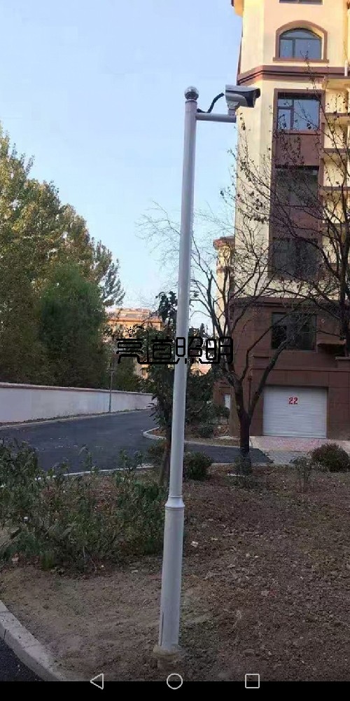 山西路灯杆 太阳能供电监控 道路监控立杆